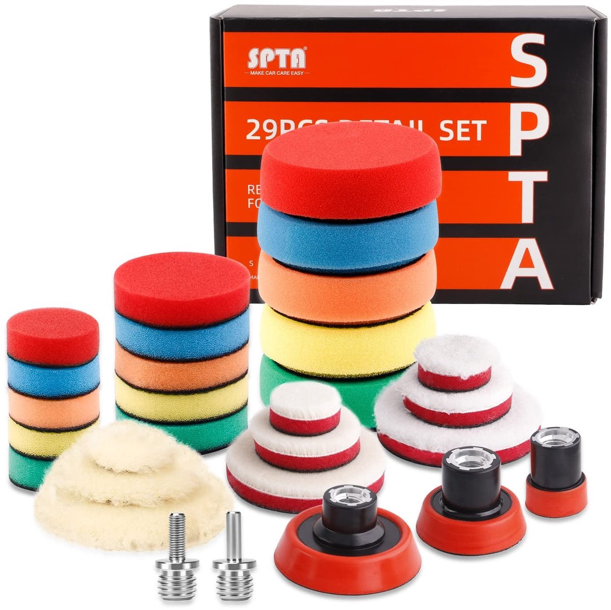 Omgoods - 29-delige Polijstpads Set met M14 Bevestiging - Voor Auto en Meer