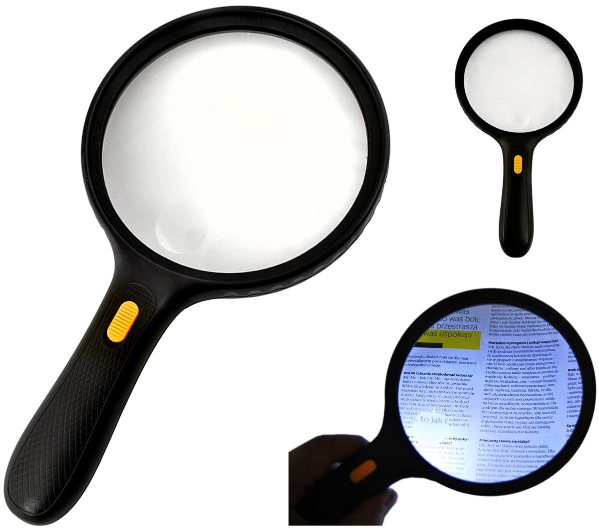 Omgoods - Leesvergrootglas met LED Licht - 3x Vergroting voor Senioren