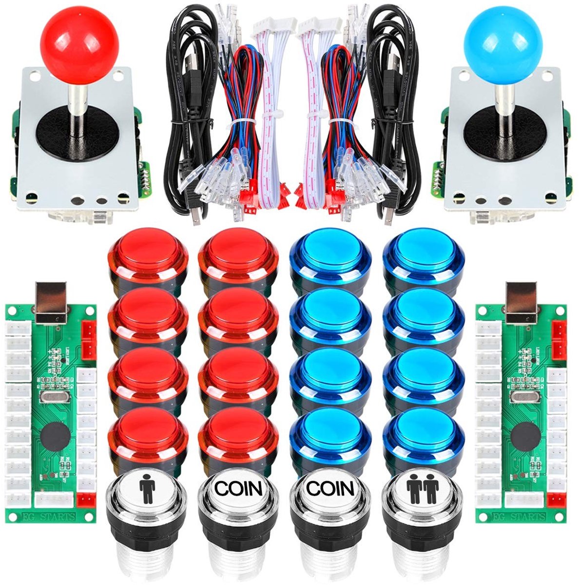 Omgoods - Arcade Kit voor DIY Project met Joystick en LED Toetsen