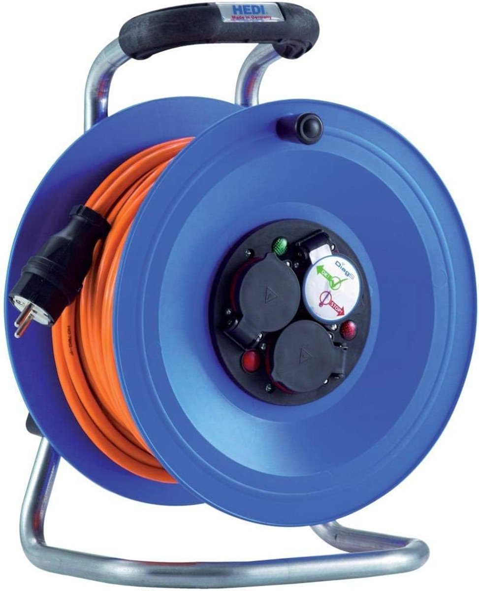 SnelShoppen - Kabelhaspel 40 m H07BQ-F 3G2.5 Kabel - Waterdichte Verlengkabel voor Tuin, Camping en Feest - Flexibel en Duurzaam