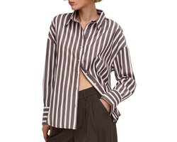 ONLY - ONLOREGON ALVA LS REG SHIRT NOOS WVN Dames Blouse
