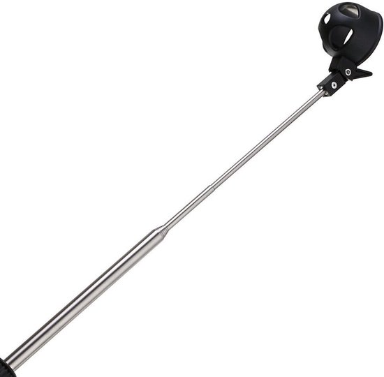 Ball Retriever van roestvrij staal, Intrekbare Golfbal Pick-up Golf Ball Scoop Grabber (Zwart) — afbeelding 4