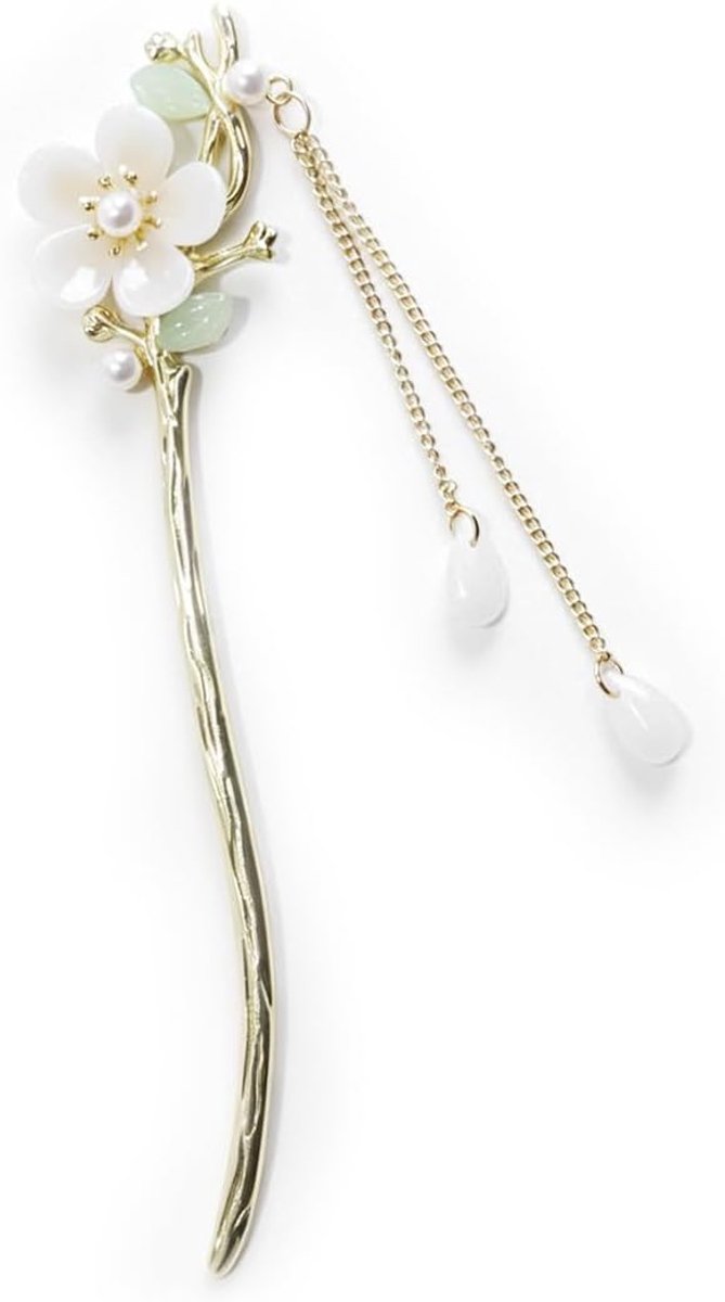 Chinese Retro Hair Stick Flower Hair Pin Vintage Hanfu-accessoire voor dagelijkse slijtage en traditionele stijloutfitdecoratie