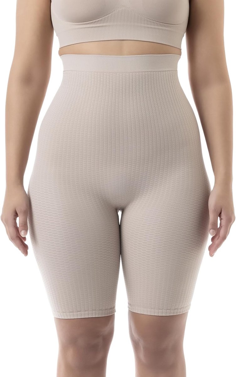 Waist Shorts Dames, Anti-Cellulite Massage Short Leggings, Made in