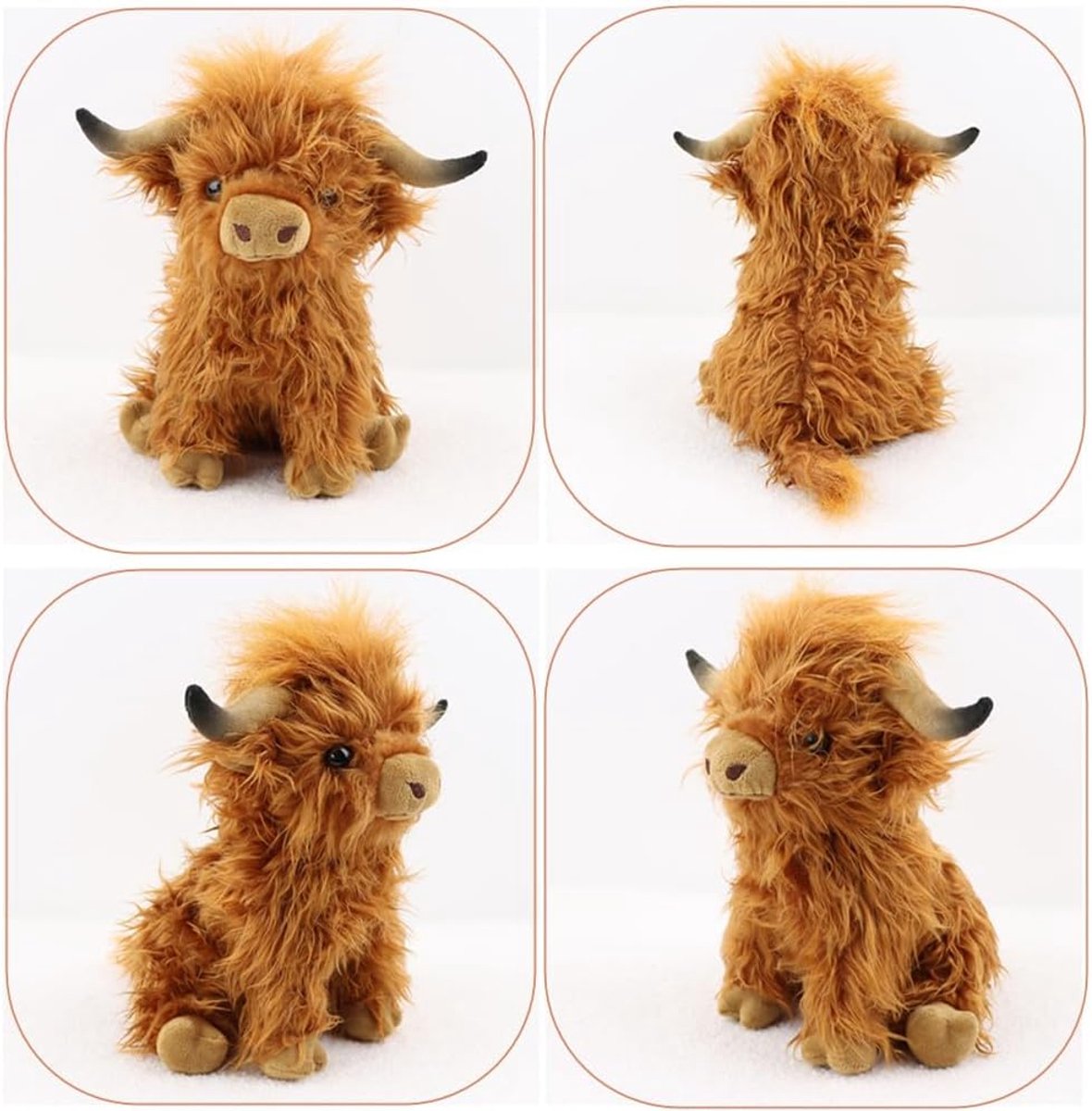 Highland Koe gevulde dieren, 25 cm, pluche dier, realistische Schotse