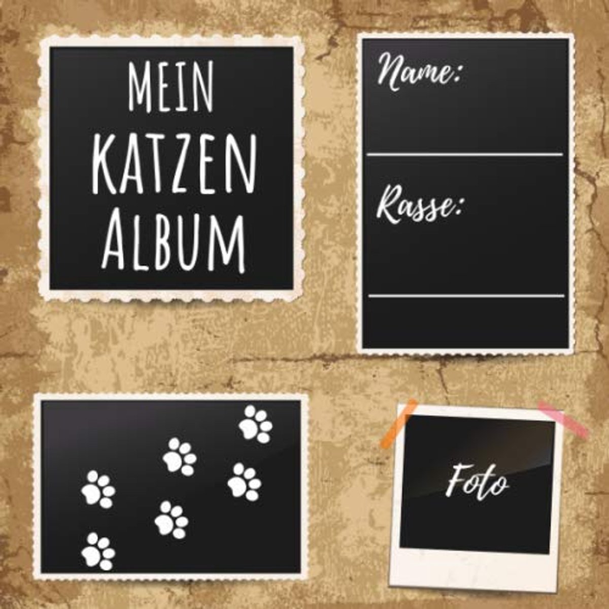 Katzen Album: ein tolles Foto- und Erinnerungsalbum für deine Katze