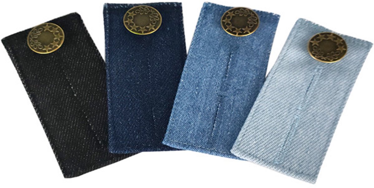 Broek jeans taille verlenger knoop verlenger 4-pack 72x35x3 mm