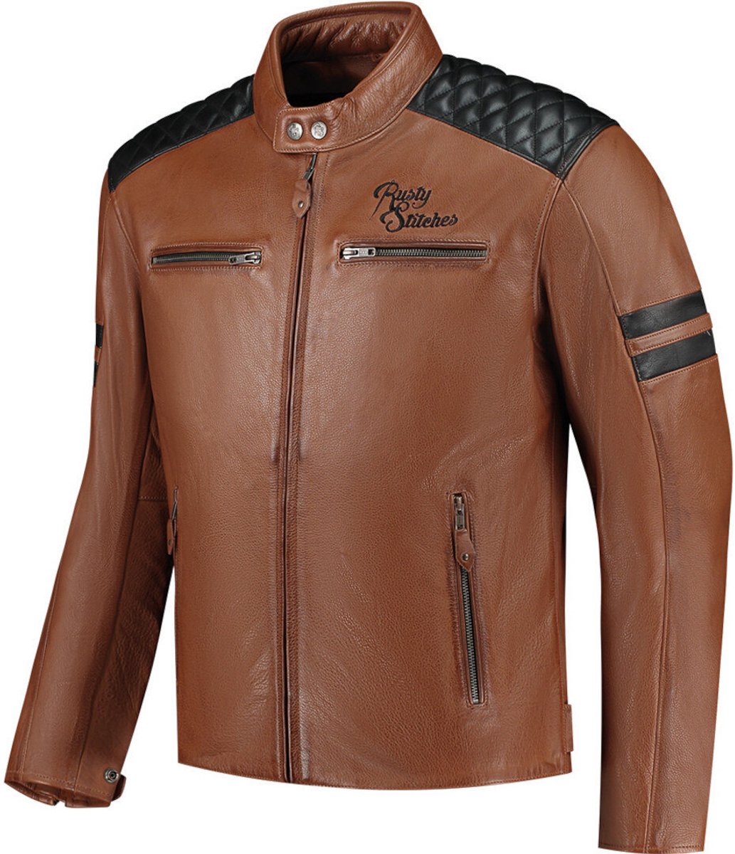 Rusty Stitches Jari V2 Motorfiets lederen jas -
