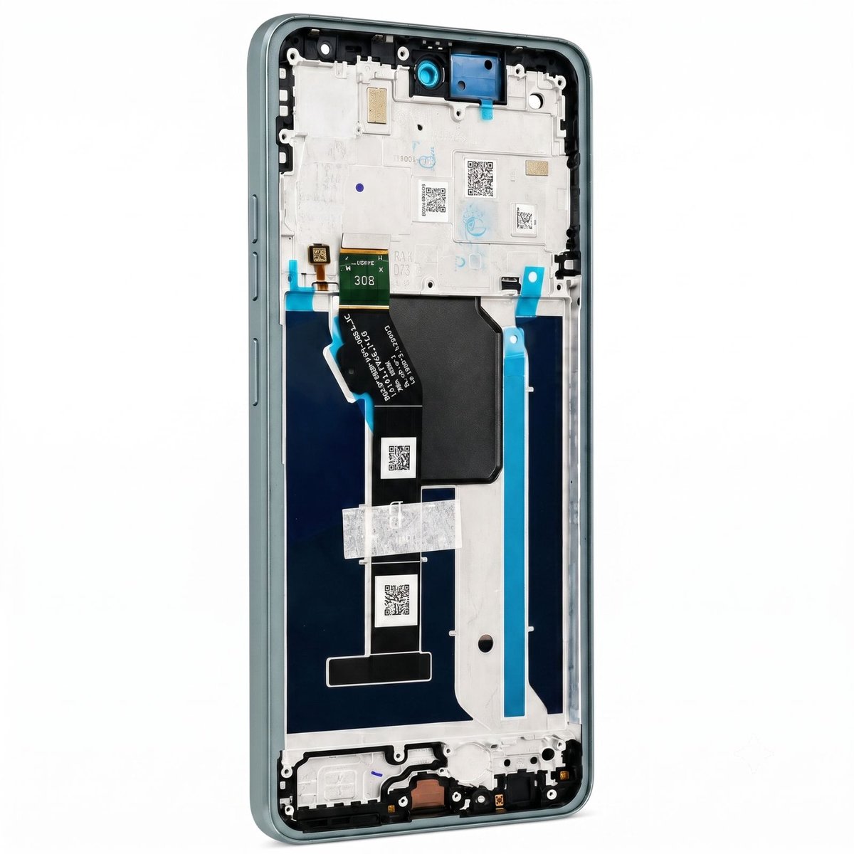 Motorola, LCD Display Module met Frame voor Motorola Moto G56 Service Pack, Grijs