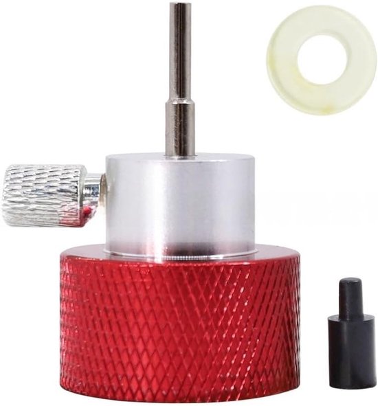Inbouw Inflatie Adapter - Gas Fitting Connector - Opblaasbare Systemen - Geïntegreerde Ontkoppelingsklep - 493 mm Hoogte - Zwart — afbeelding 2
