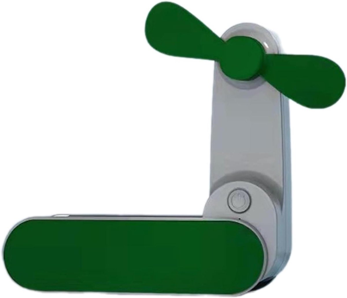 Draagbare Vouwbare Ventilator - Handgehouden Kleine Ventilator - Koeling Buiten - USB Oplaadbaar - 14 x 13 x 1 cm