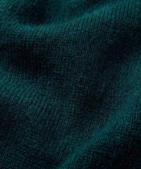FALKE Favorites Lambswool zacht warm wol coltrui heren groen - maat 3XL