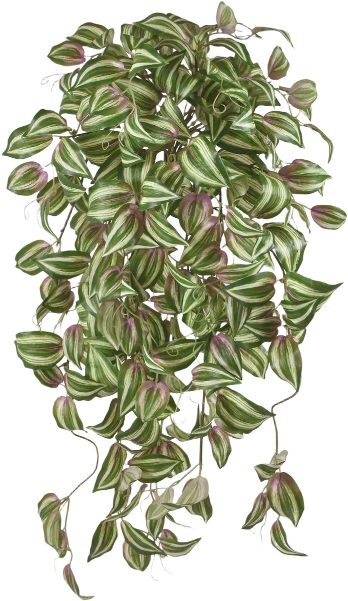 maxifleur Kunstplanten Tradescantia Tricolor kunst hangplant 70cm Roze