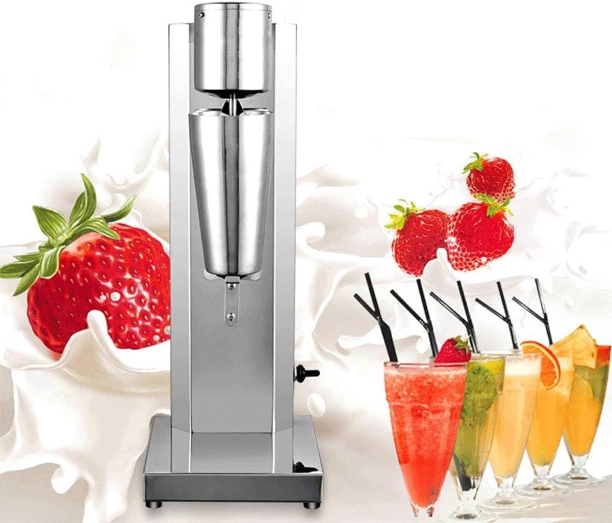 Milkshake machine - Smoothie blender - Dranken mixen - Twee snelheden - 650 ml beker - Zilver