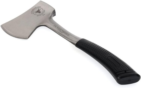 Volledig stalen bijl - Handbijl - Hout kloven - Full-tang constructie - 32 cm lengte - Zilver — afbeelding 4