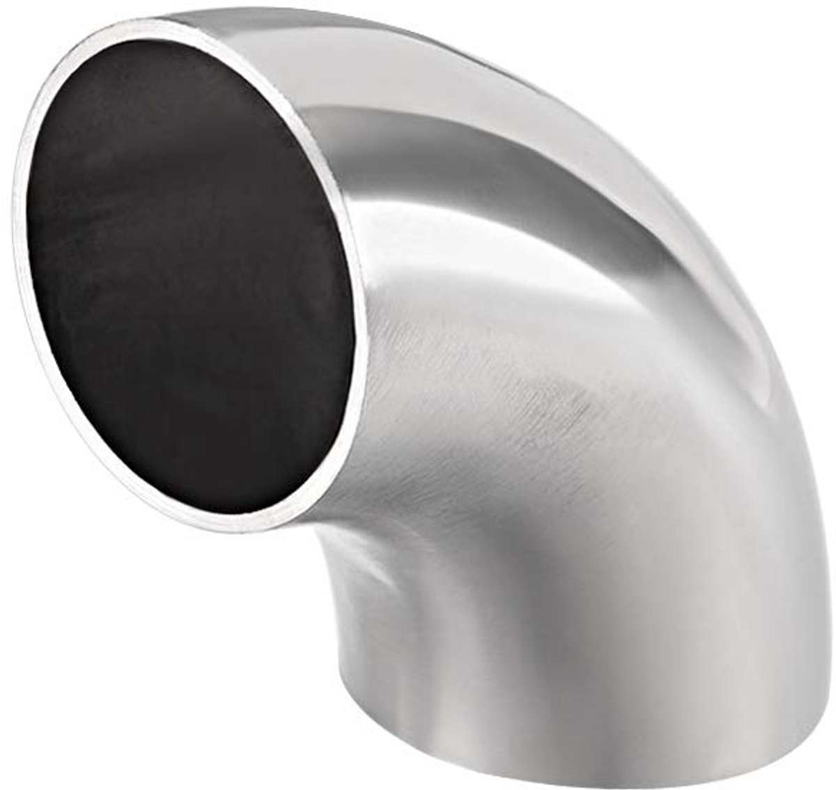 sourcing map Buisschroefverbinding van roestvrij staal 304 met lange radius, dikte buisgrootte 90 graden hoek, stomplassen, inch buitendiameter. Mm 38 mm, 1,5 mm