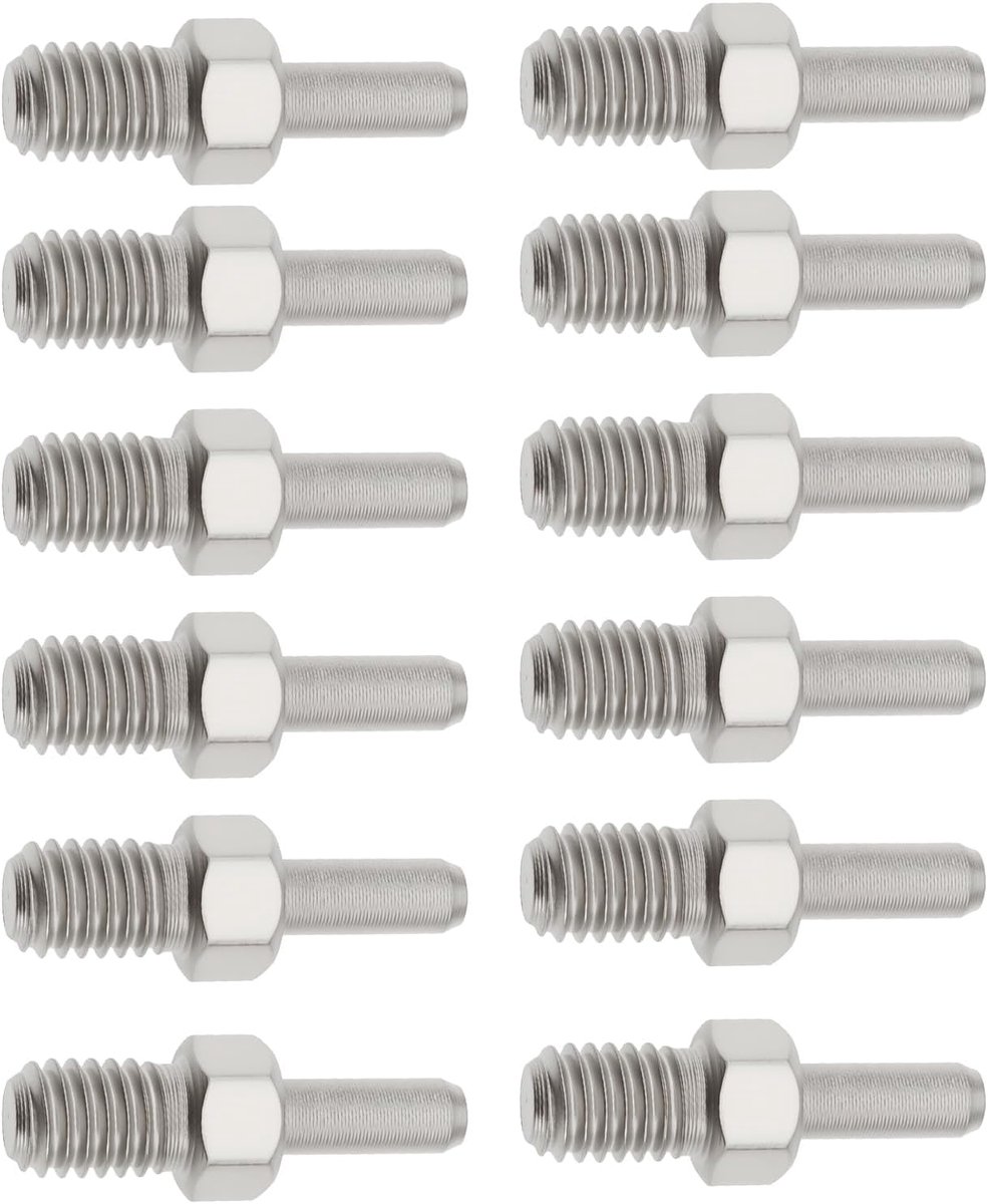 12Pcs M5 Fietsen Chain Breaker Vervanging Pin 4.9x3.1x19.3mm Voor Fiets Ketting Breaker Verwijderen Tool