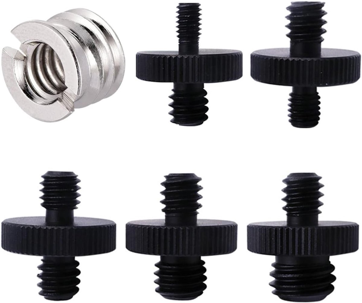 6 stuks 1/4 inch schroefdraad adapter op M4/M5/M6/M8/M10 1/4 inch naar 3/8 inch statiefschroef adapter voor luidsprekers statief camera microfoon