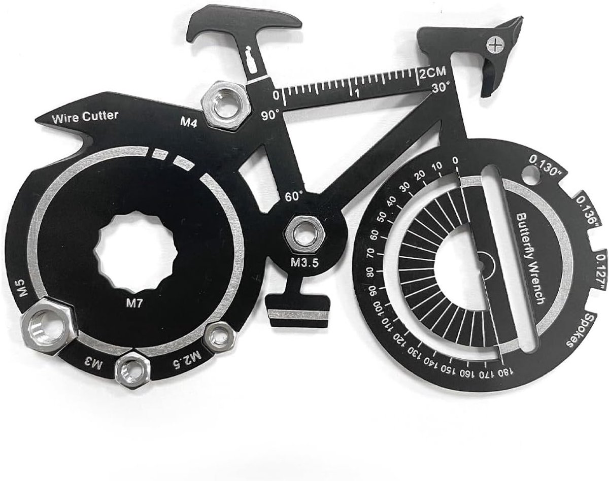 gereedschap als fietsflesopener, robuust campinggadget en camperaccessoire, praktisch cadeau voor kampeerders, camperliefhebbers en outdoorfans