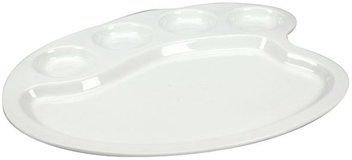 Cosy & Trendy Schaal Wit 23,80x28,30cm Schilderpalet