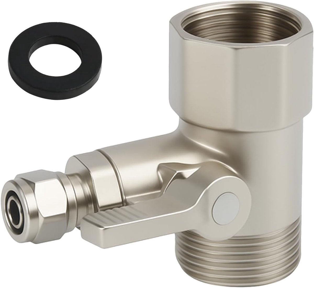 T-adapter 1/2 x 1/2 x 9/16, waterverdeler, adapter, aansluiting kraan, tuinslang, waterdispenser voor aansluiting van 2 apparaten