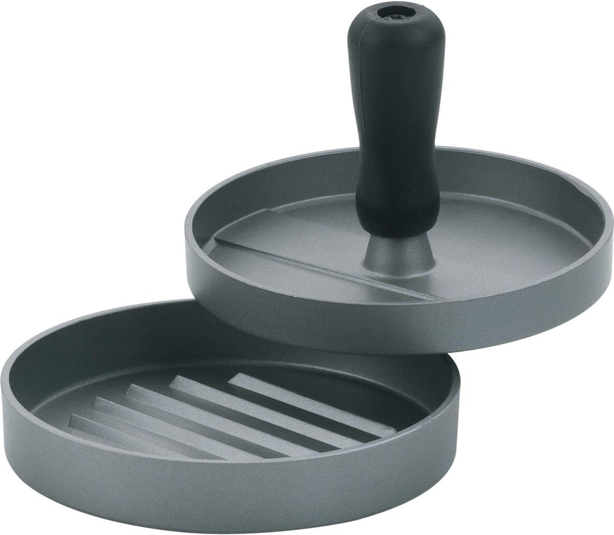 Keuken Hamburgerpers, Aluminium, Zilver, 12 cm Diametro