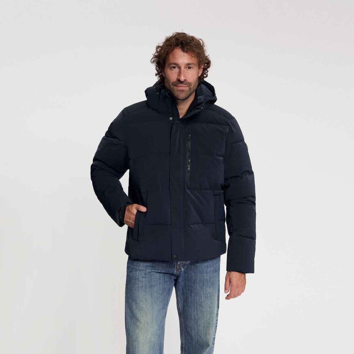Travelin' Amot Heren - Puffer winterjas - Waterdicht - Navy