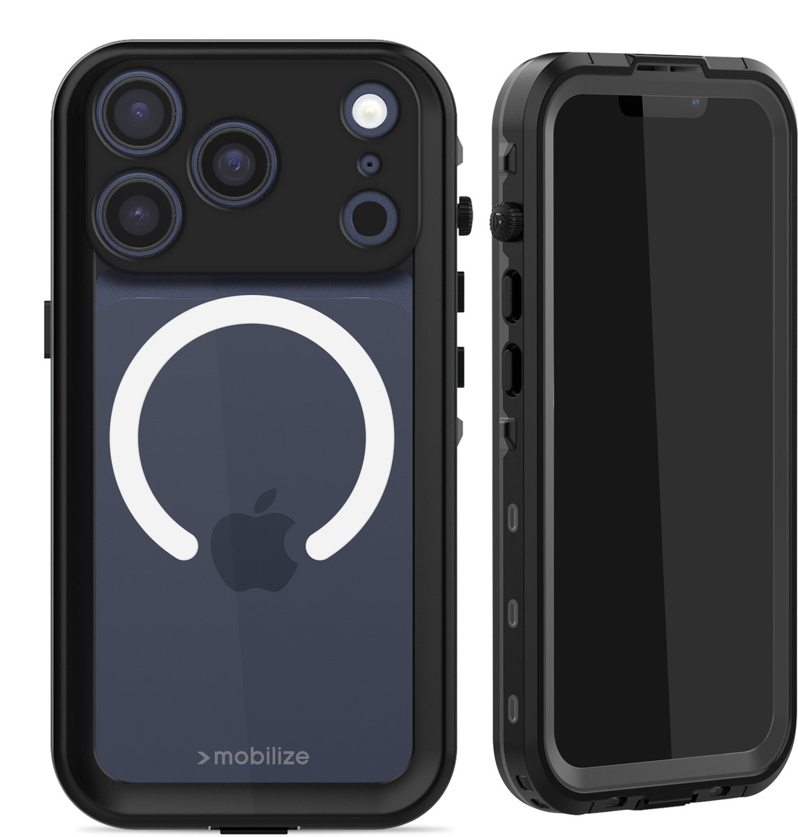 Mobilize MagSafe Compatible Waterproof Case Apple iPhone 17 Pro/18 Pro Clear/Black