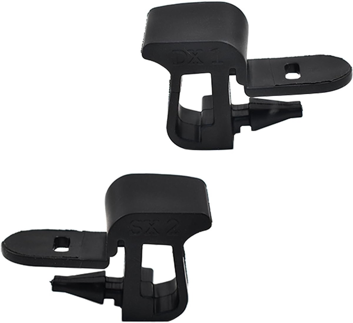 2 x hoedenplank bevestigingsbeugel clip achter, kofferbakhouder clip hoedenplank voor kofferbakafdekking links en rechts compatibel met Fiat 500X 71777937 71777936