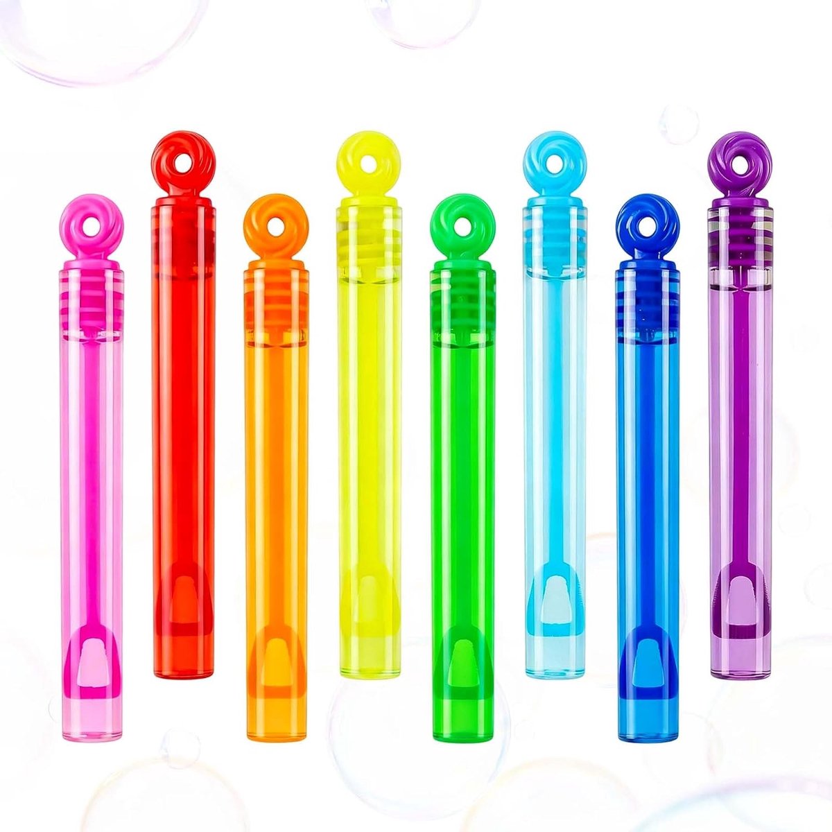 32 stuks mini-zeepbellenset, 8 kleuren, lichte zeepbellen, klein voor kinderen, ideaal als cadeautje voor bruiloft, kinderverjaardag, feestcadeau, outdoorspeelgoed