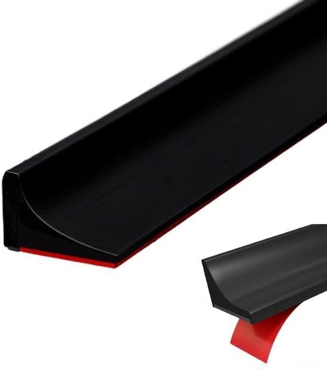 waterstopper voor douche en badkamer, 2 m waterstrip ter bescherming tegen waterlekkage, waterbeschermingsstrip, douche, voor frameloze douchedeur en scheiding van natte en droge ruimtes