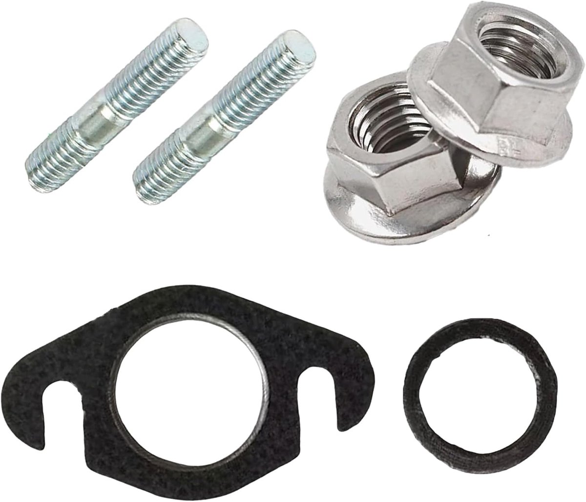 uitlaat staande bouten, spruitstuk pakket, 50 cc, 2T scooter, eencilinderuitlaat, 25 mm, 2 open gaten, asafstand 48 mm, voor Yamaha Aerox Mach-G Jog-R Bw's Nitro, voor 50 cc scooter