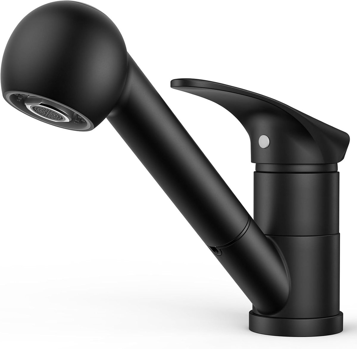 Keukenkraan Zwart, Keukenkraan met Handdouche, Keuken Kraan, 360° Draaibare