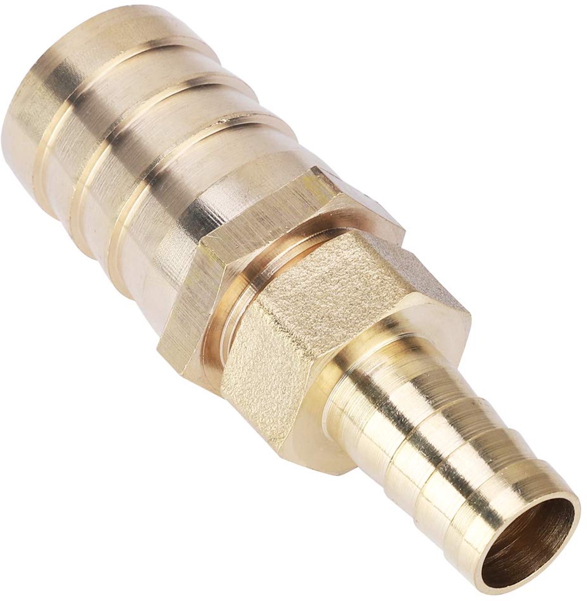 14 mm-14/16/19/25 mm messing fitting slang Barb Tail verloopstekker recht buisfitting verbindingscomponenten (14-25 mm)