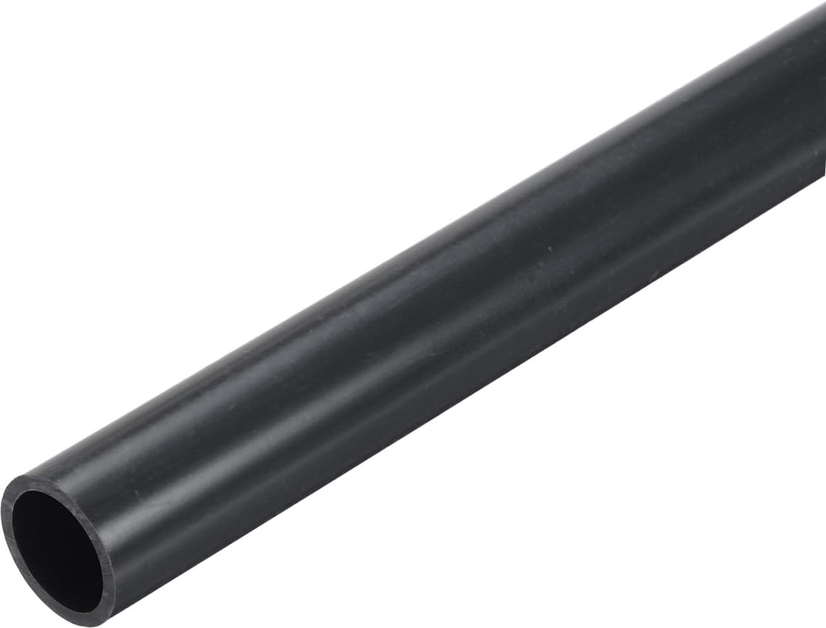 Pvc-buis, diameter 17,6 mm, lengte 300 mm, ronde kunststof buis voor tuin, aquarium, waterleiding, kabelgoot, ventilatiebuis (diepgrijs)