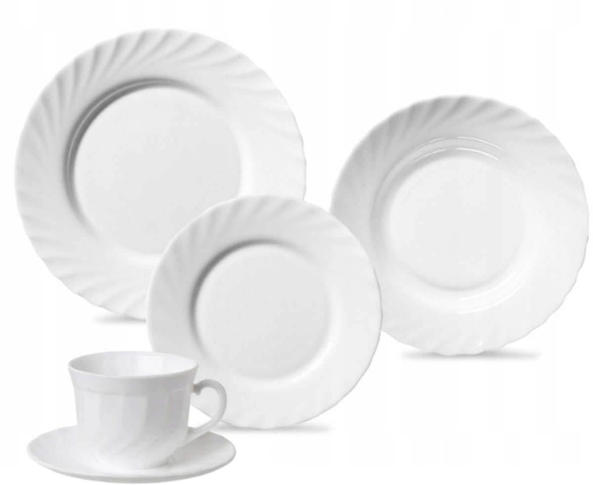 Luminarc Trianon Servies 6 Pers. 30 Delig Wit Glas