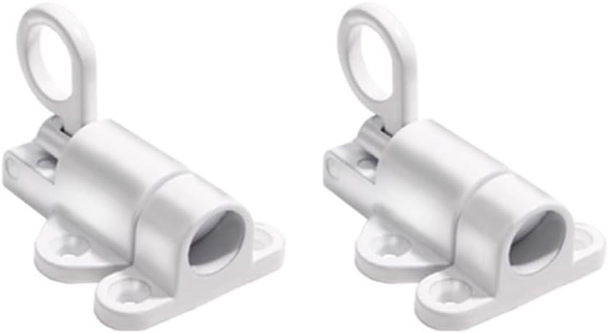 Set van 2 automatische deurbouten met veerpin-vergrendeling voor raam, poort en houten deur - Aluminiumlegering, veilig en duurzaam