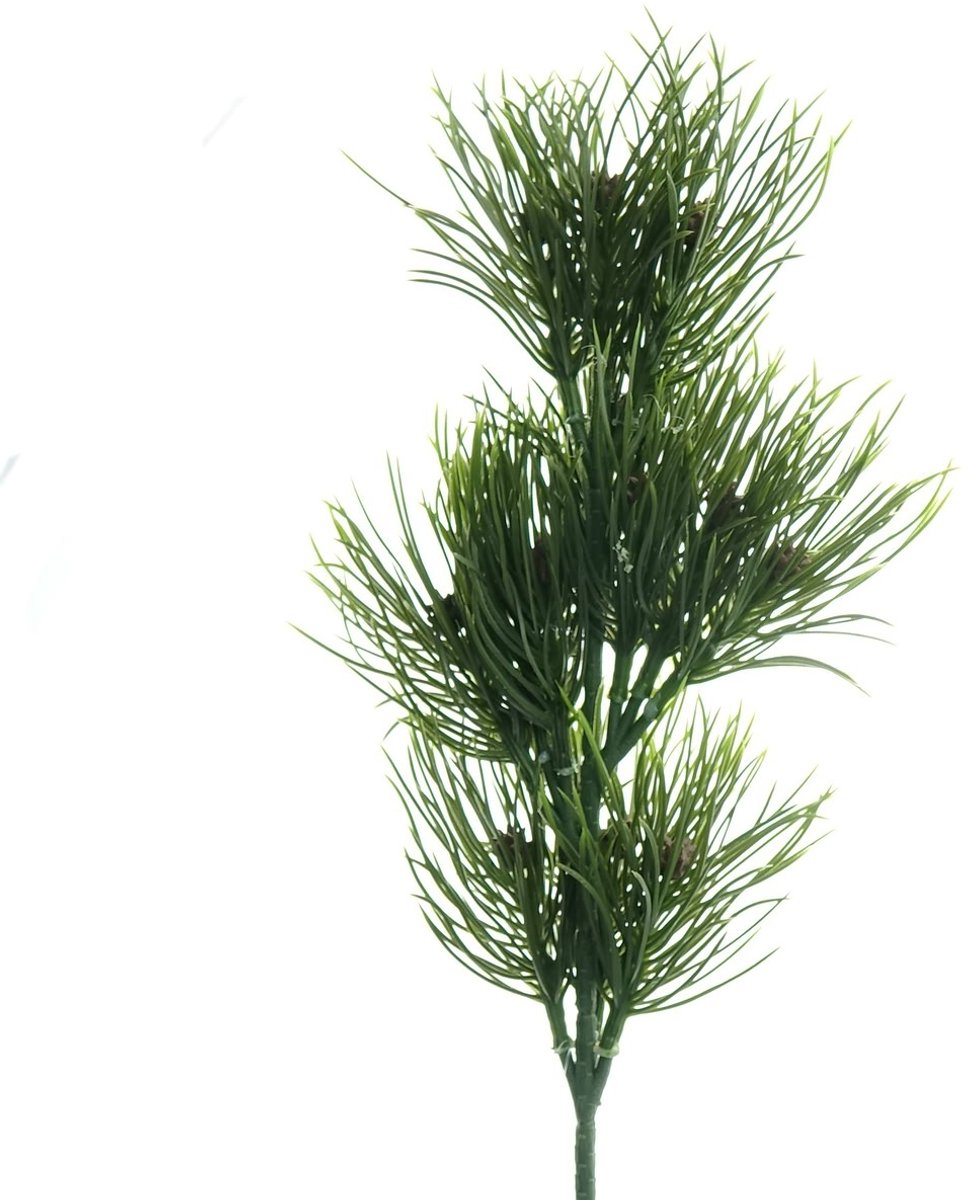 Gasper pijnboomtak groen met dennenappels 46 cm - kunstbloemen
