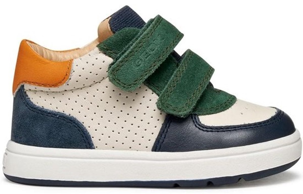 Kinderschoenen Leren Eerste Loopzool Jongen Blauw Ademend