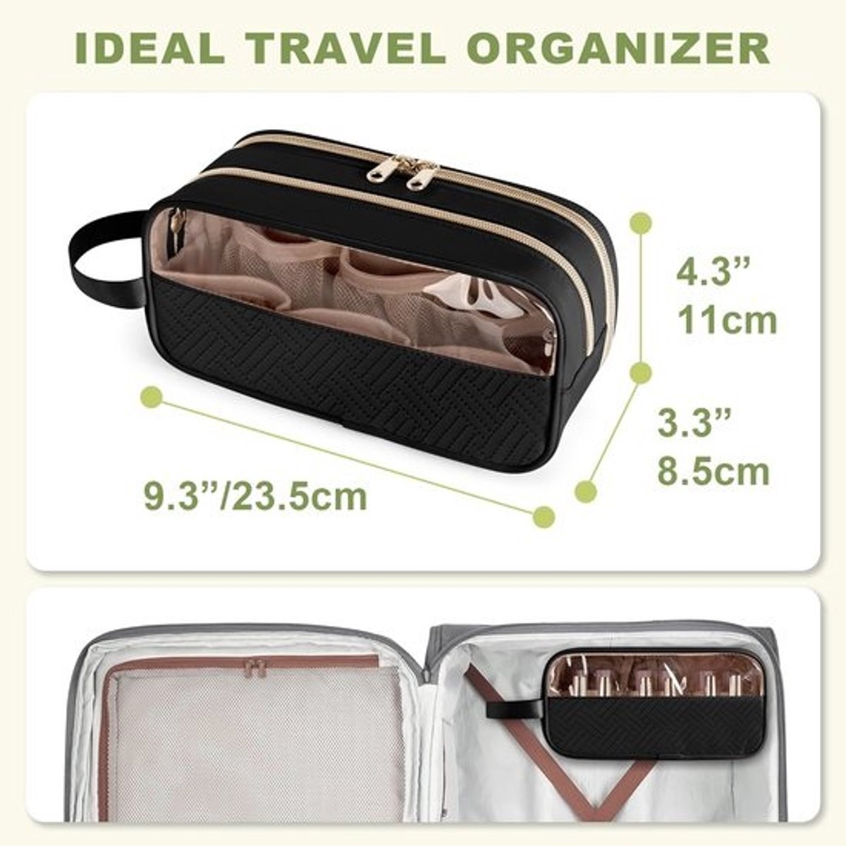 Nagellak organiser - Opbergdoos make-up - Transparant - Cosmetica opbergsysteem