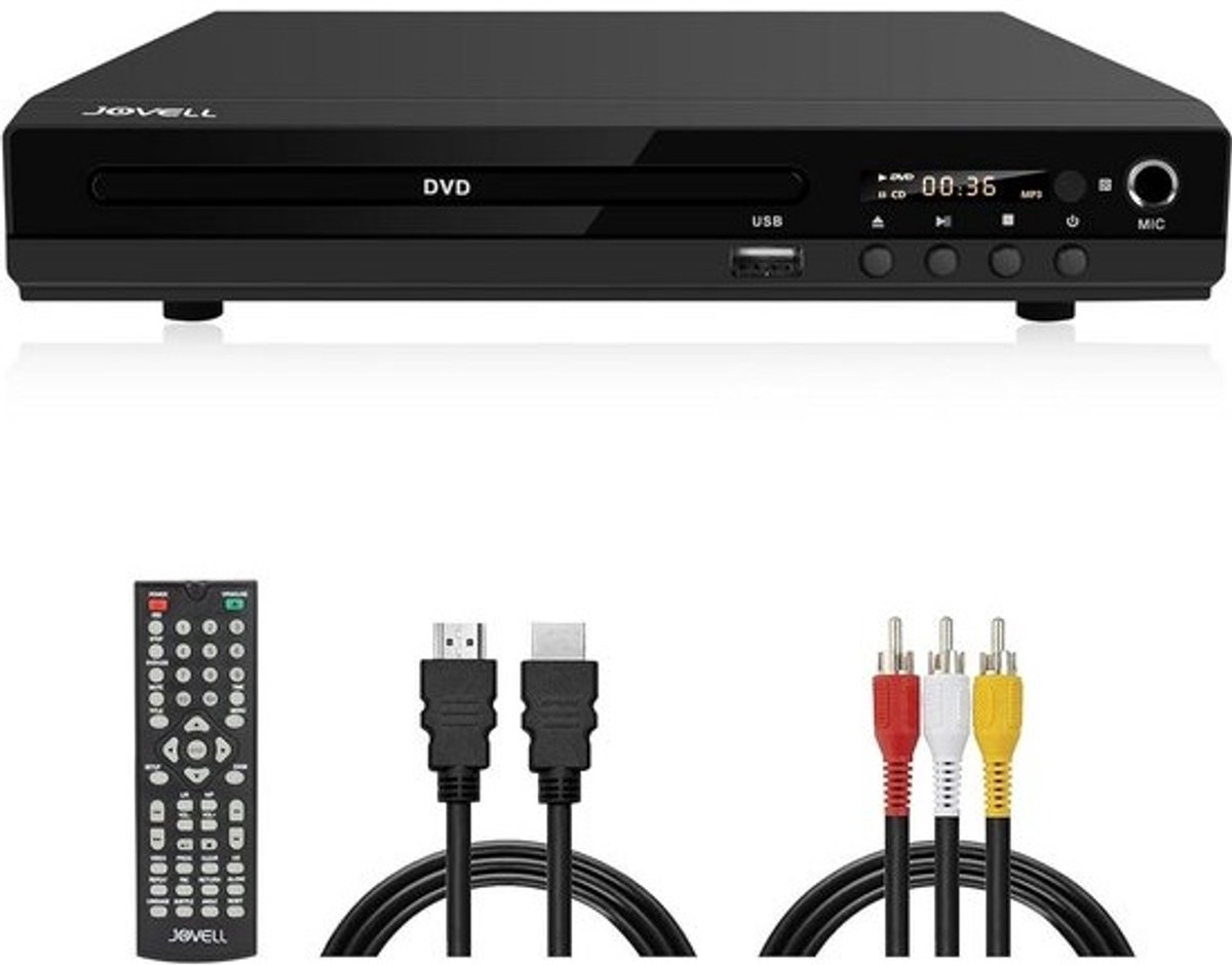 Regiovrije DVD Speler met HDMI, SCART & USB - Speelt Alle Formaten en Regio's Af - 1080P HD Ondersteuning
