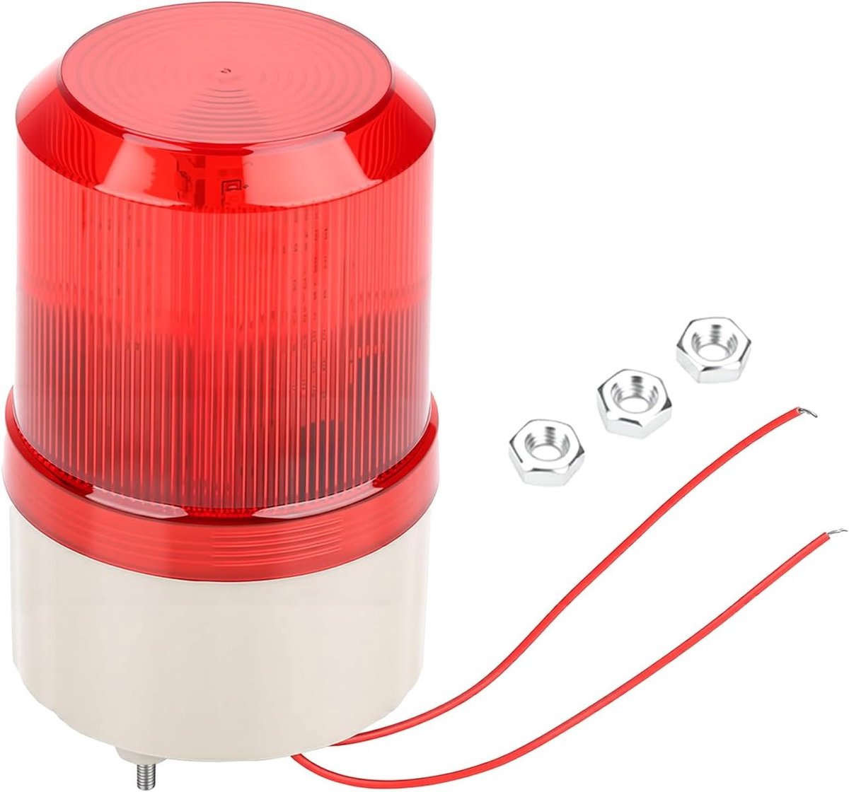 Buitenalarm met akoestische sirene 100 dB en roterend led-stroboscooplicht voor optimale beveiliging, eenvoudig te installeren en duurzaam ABS-materiaal voor industriële veiligheid