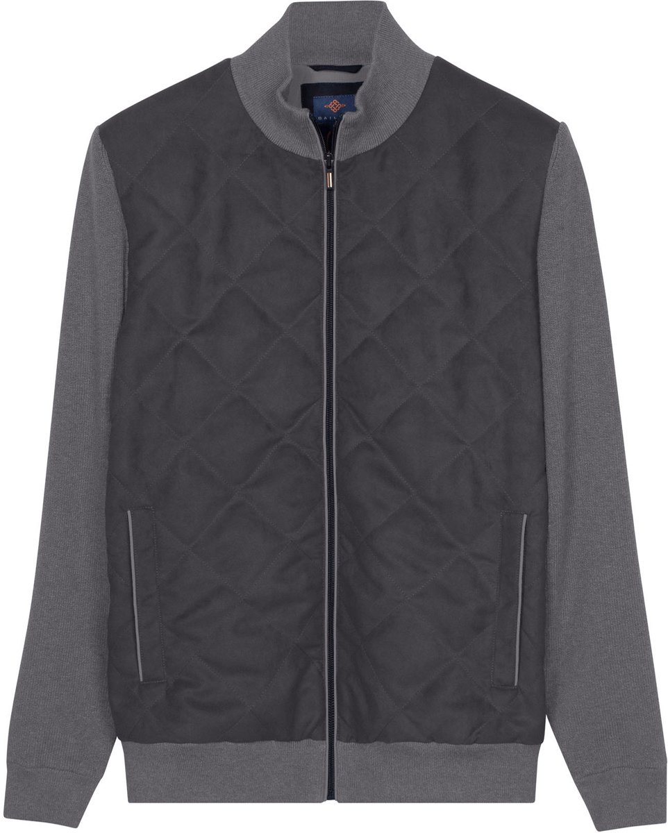 Baileys Dark Anthracite Lange mouw Regular Fit Vest 622172 965