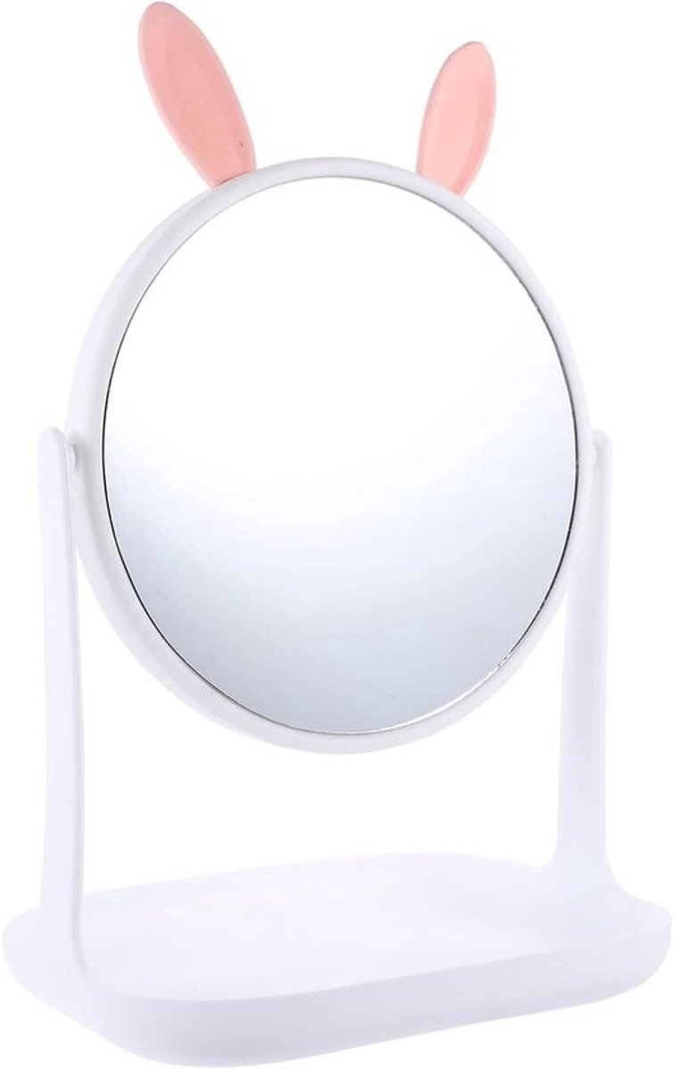Lieve Kinderspiegel met Konijnenoren - Tafelspiegel voor Meisjes Make-up en Aankleden
