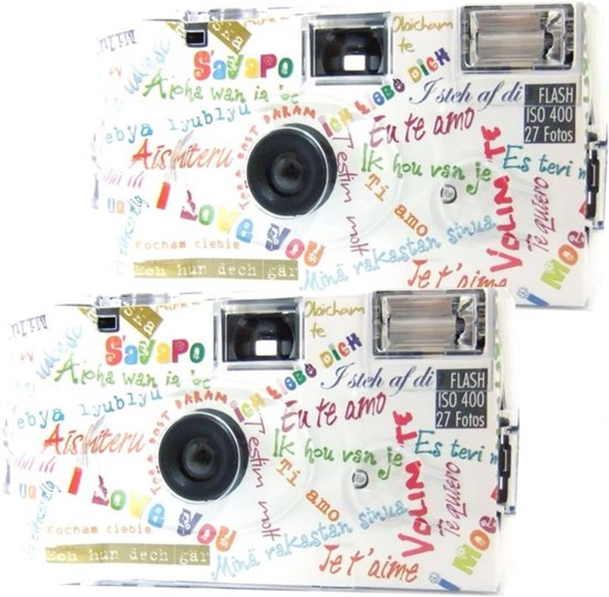 Set van 2 Wegwerpcamera's met Flits voor Kleurenfoto's