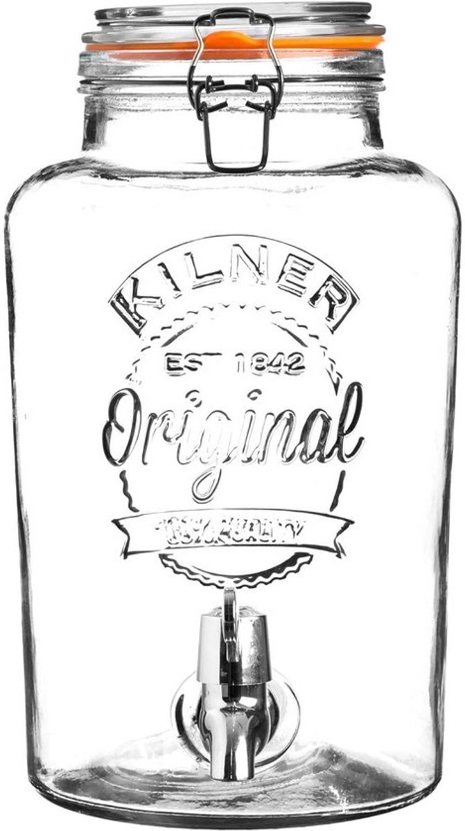 Ronde drankdispenser met kraantje 8L