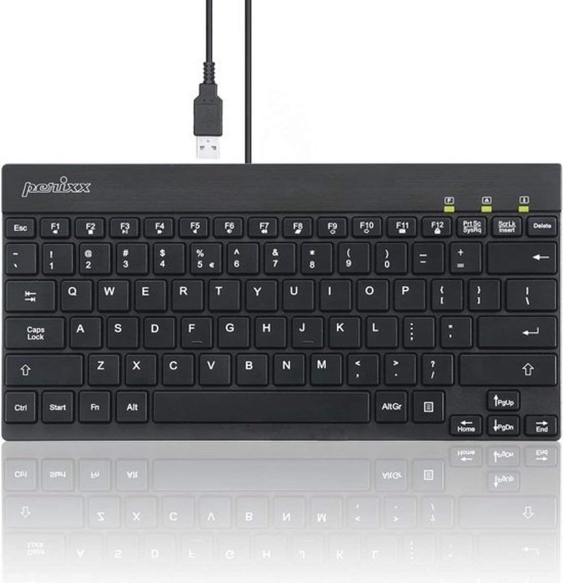 Compact QWERTY Mini-toetsenbord met USB-aansluiting