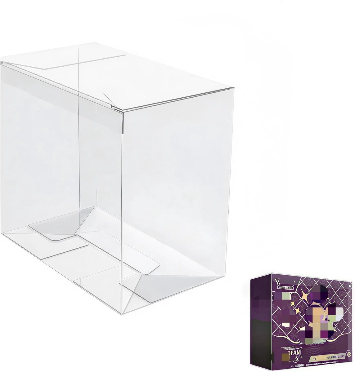 5-Pack Beschermende Dozen voor Elite Trainer Boxen - Transparant, Waterdicht en Stofdicht, Geschikt voor Pokémon Kaarten (19.2 x 16.8 x 8cm)
