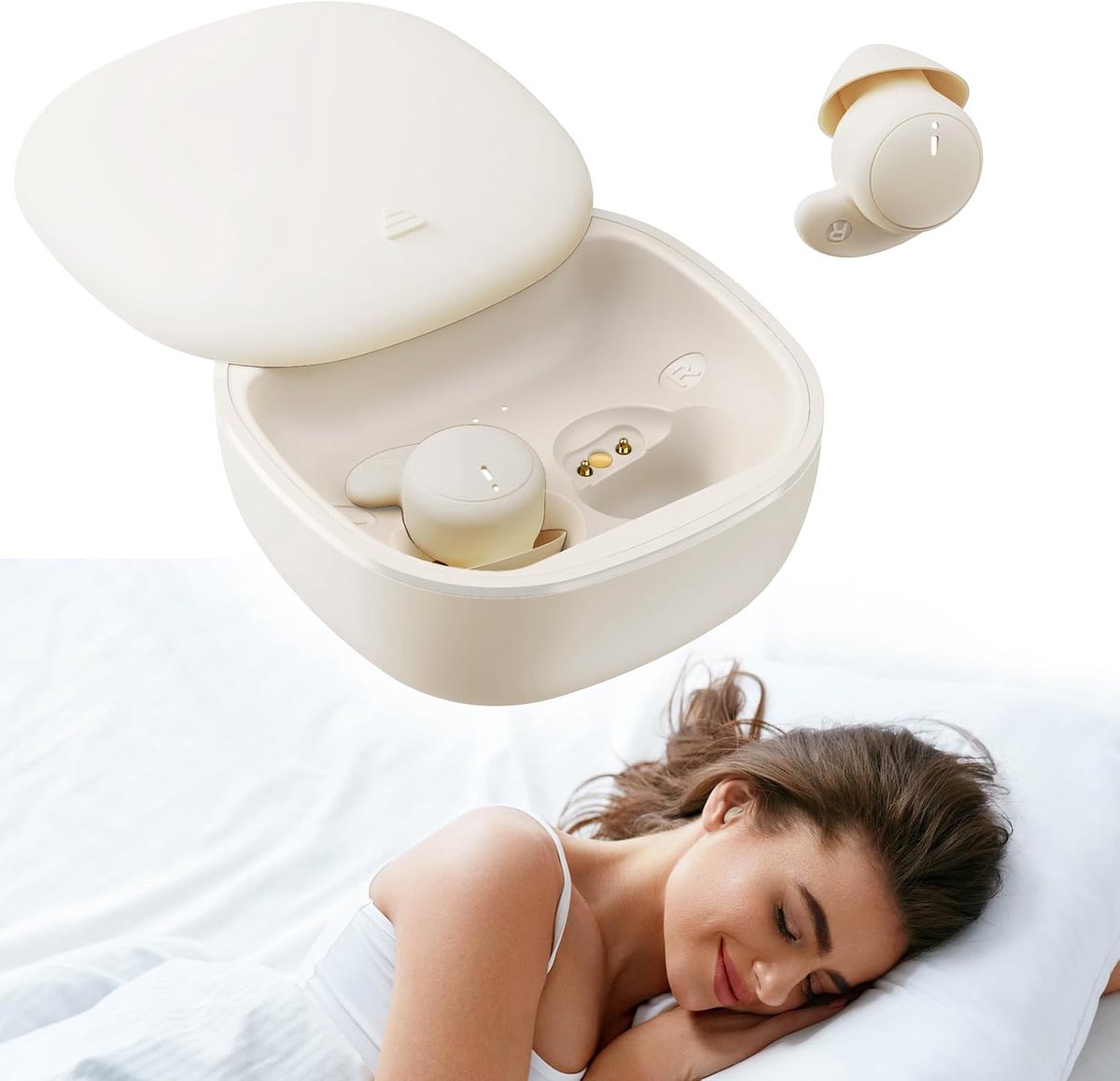 Draadloze Oordopjes - Bluetooth Oordopjes - Noise Cancelling - Geschikt voor Zijslapers - Earbuds Wireless - Oortjes Draadloos - Mini oordopjes - Alternatief Koptelefoon - Geschikt voor elke Smartphone of Laptop