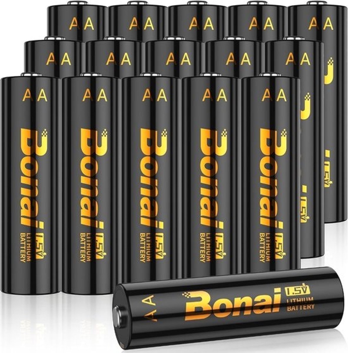 SnelShoppen - AA Lithium Batterijen 1.5V 3500mAh - Mignon Hoge Prestatie Batterijen, Verpakking van 16, Niet Oplaadbaar, Geschikt voor Blink Camera's,